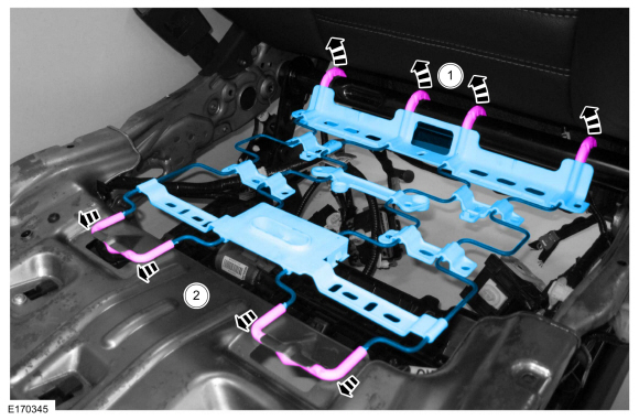 Ford Fusion. Front Seat Track Motor. Removal and Installation