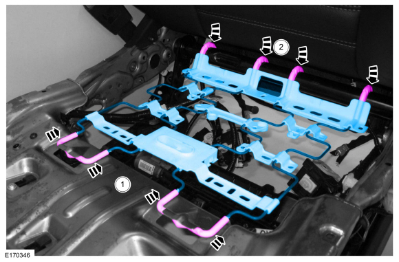 Ford Fusion. Front Seat Track Motor. Removal and Installation