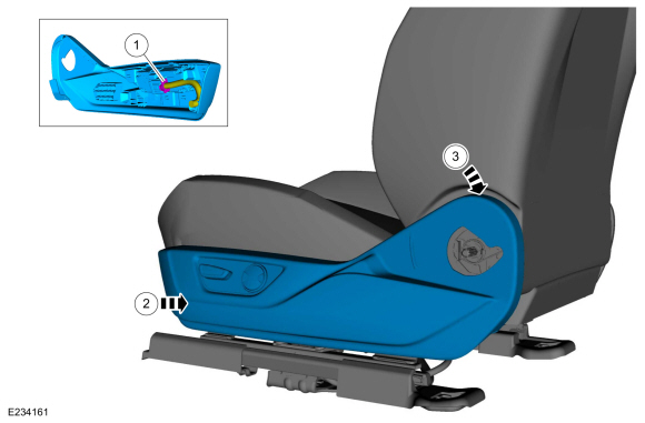 Ford Fusion. Front Seat Track Motor. Removal and Installation
