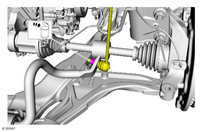 Ford Fusion. Front Stabilizer Bar Bushing. Removal and Installation