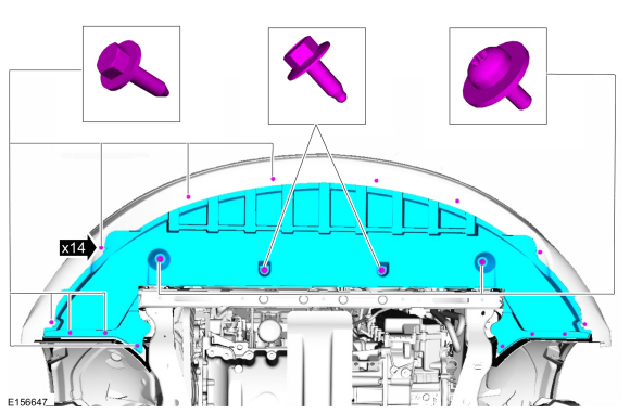 Ford Fusion. Front Subframe - 1.5L EcoBoost (118kW/160PS) – I4/2.0L EcoBoost (184kW/250PS) – MI4/2.5L Duratec (125kW/170PS). Removal and Installation