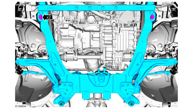 Ford Fusion. Front Subframe - 1.5L EcoBoost (118kW/160PS) – I4/2.0L EcoBoost (184kW/250PS) – MI4/2.5L Duratec (125kW/170PS). Removal and Installation