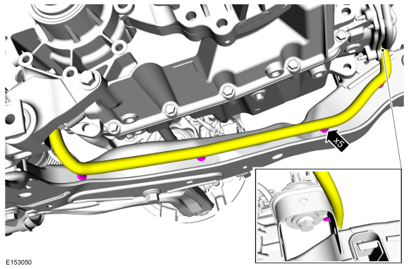 Ford Fusion. Front Subframe - 1.5L EcoBoost (118kW/160PS) – I4/2.0L EcoBoost (184kW/250PS) – MI4/2.5L Duratec (125kW/170PS). Removal and Installation