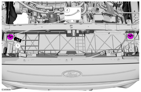 Ford Fusion. Front Subframe - 2.7L EcoBoost (238kW/324PS). Removal and Installation