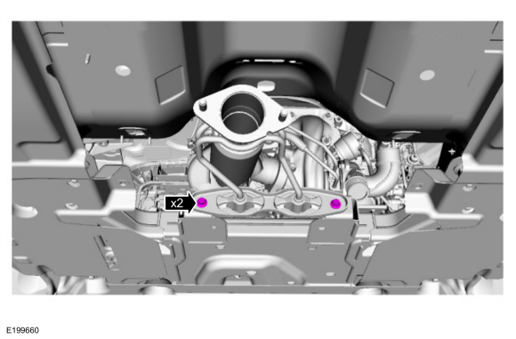 Ford Fusion. Front Subframe - 2.7L EcoBoost (238kW/324PS). Removal and Installation