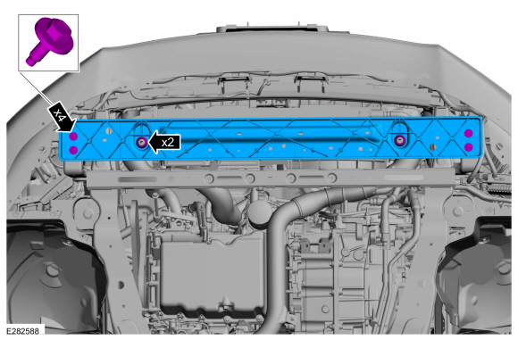 Ford Fusion. Front Subframe - 2.7L EcoBoost (238kW/324PS). Removal and Installation