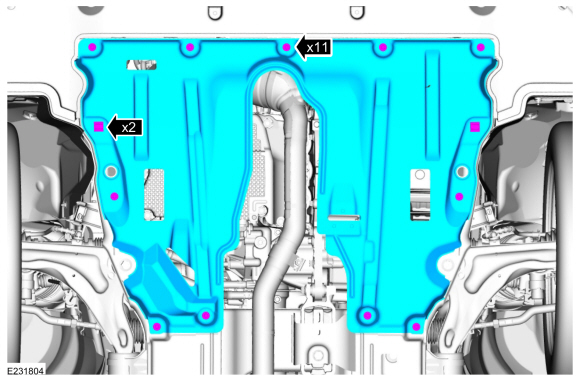 Ford Fusion. Front Subframe - 2.7L EcoBoost (238kW/324PS). Removal and Installation