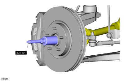 Ford Fusion. Front Wheel Bearing and Wheel Hub. Removal and Installation