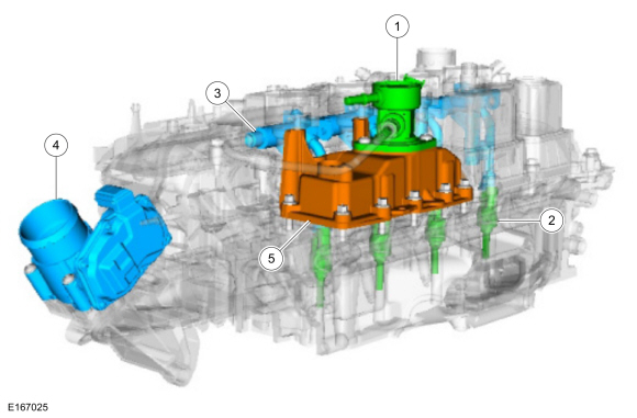 Ford Fusion. Fuel Charging and Controls - Component Location. Description and Operation