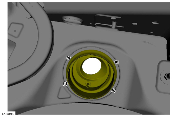 Ford Fusion. Fuel Filler Door Assembly. Removal and Installation