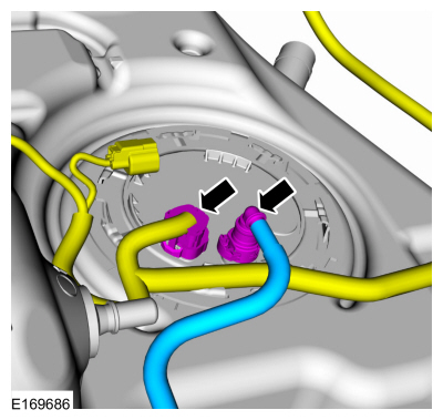 Ford Fusion. Fuel Pump and Sender Unit. Removal and Installation