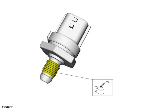 Ford Fusion. Fuel Rail Pressure (FRP) Sensor. Removal and Installation