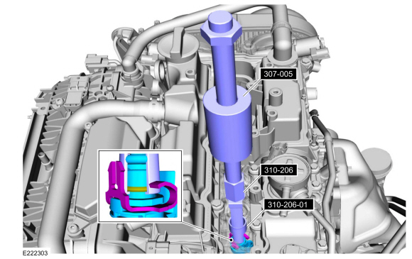 Ford Fusion. Fuel Rail. Removal and Installation