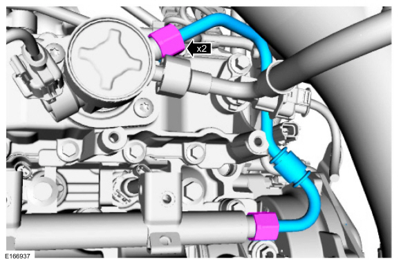 Ford Fusion. Fuel Rail. Removal and Installation