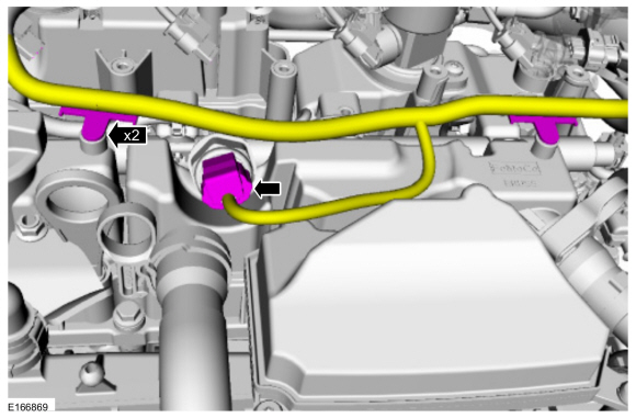 Ford Fusion. Fuel Rail. Removal and Installation