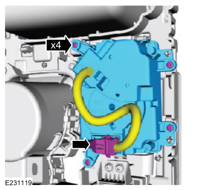 Ford Fusion. Gear Shift Module (GSM). Removal and Installation