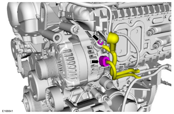 Ford Fusion. Generator - 1.5L EcoBoost (118kW/160PS) – I4. Removal and Installation