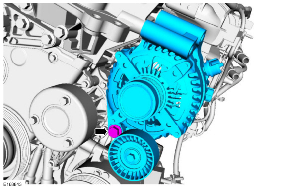 Ford Fusion. Generator - 1.5L EcoBoost (118kW/160PS) – I4. Removal and Installation