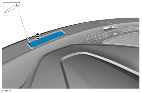 Ford Fusion. Head Up Display (HUD) Module. Removal and Installation