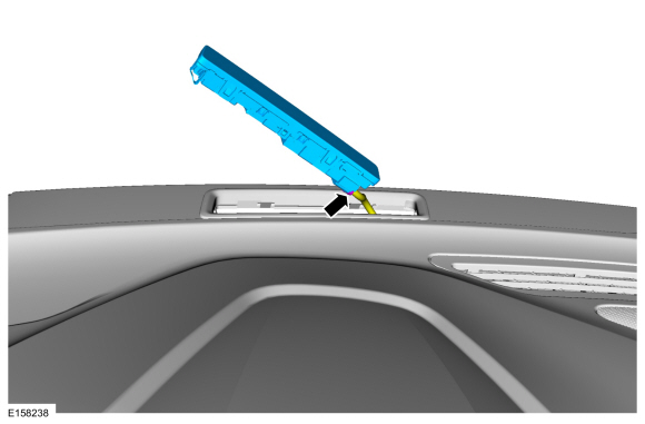 Ford Fusion. Head Up Display (HUD) Module. Removal and Installation