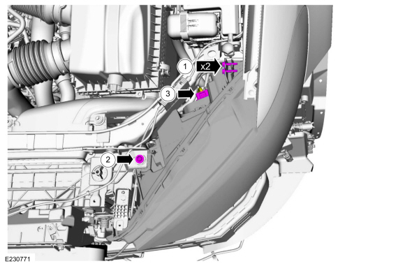 Ford Fusion. Headlamp Assembly. Removal and Installation