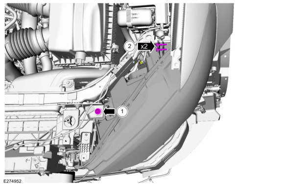 Ford Fusion. Headlamp Assembly. Removal and Installation