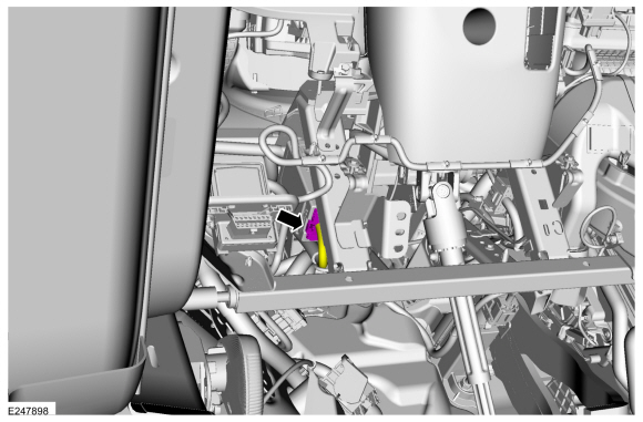 Ford Fusion. Headlamp Control Module (HCM). Removal and Installation