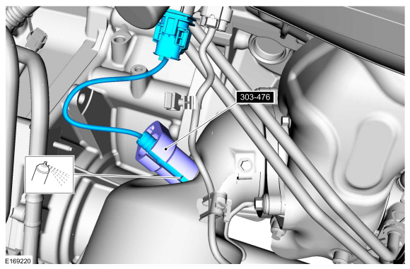 Ford Fusion. Heated Oxygen Sensor (HO2S). Removal and Installation