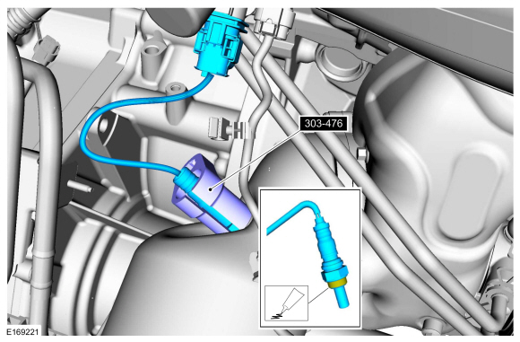 Ford Fusion. Heated Oxygen Sensor (HO2S). Removal and Installation