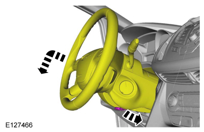 Ford Fusion. Heated Steering Wheel Module (HSWM). Removal and Installation