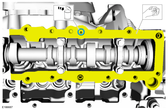 Ford Fusion. High-Pressure Fuel Pump Drive Unit. Removal and Installation