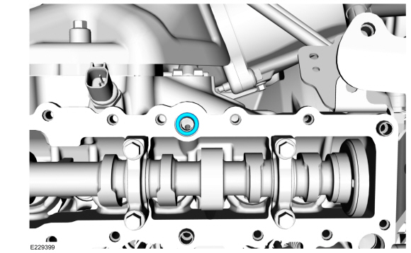 Ford Fusion. High-Pressure Fuel Pump Drive Unit. Removal and Installation