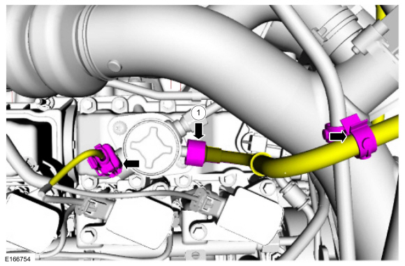 Ford Fusion. High-Pressure Fuel Pump. Removal and Installation