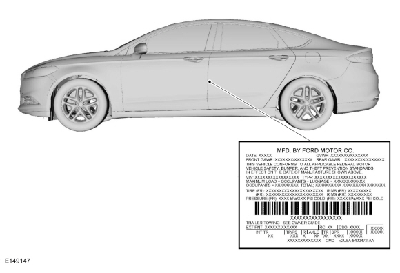 Ford Fusion. Identification Codes. Description and Operation