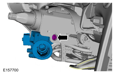 Ford Fusion. Ignition Lock Cylinder Housing. Removal and Installation