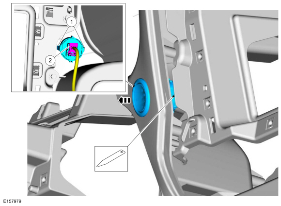 Ford Fusion. Ignition Switch - Vehicles With: Push Button Start. Removal and Installation