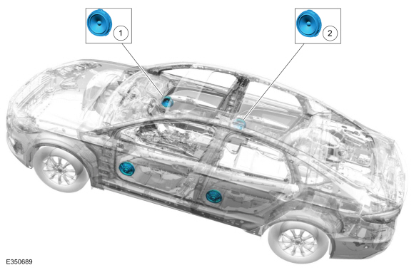 Ford Fusion. Information and Entertainment System - Component Location. Description and Operation