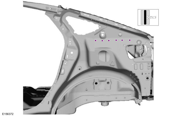 Ford Fusion. Inner Quarter Panel and Wheelhouse. Removal and Installation