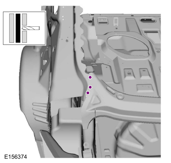 Ford Fusion. Inner Quarter Panel and Wheelhouse. Removal and Installation