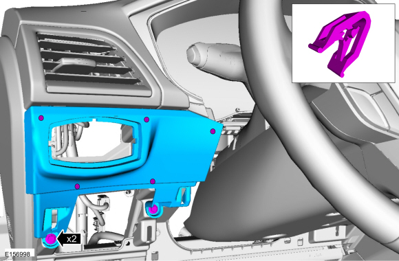 Ford Fusion. Instrument Panel Cluster (IPC). Removal and Installation