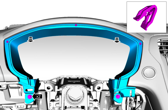 Ford Fusion. Instrument Panel Cluster (IPC). Removal and Installation