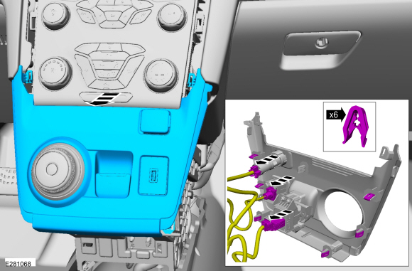 Ford Fusion. Instrument Panel. Removal and Installation