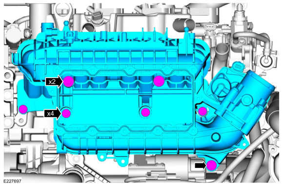 Ford Fusion. Intake Manifold. Removal and Installation