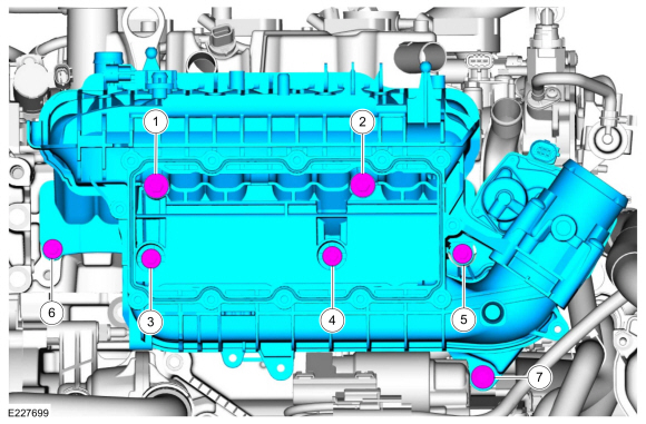 Ford Fusion. Intake Manifold. Removal and Installation