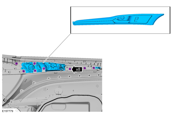 Ford Fusion. Interior Front Door Handle. Removal and Installation