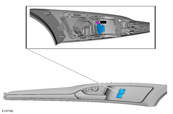 Ford Fusion. Interior Front Door Handle. Removal and Installation