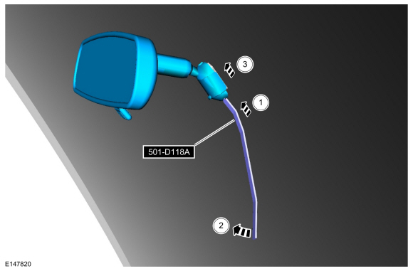 Ford Fusion. Interior Rear View Mirror. Removal and Installation