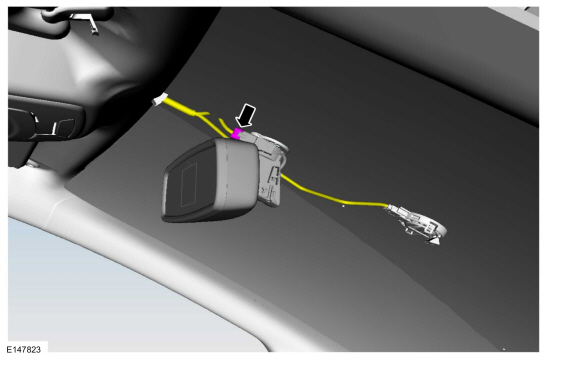 Ford Fusion. Interior Rear View Mirror. Removal and Installation