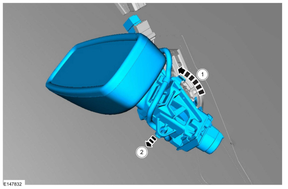 Ford Fusion. Interior Rear View Mirror. Removal and Installation