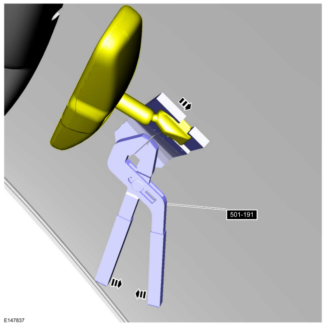Ford Fusion. Interior Rear View Mirror. Removal and Installation